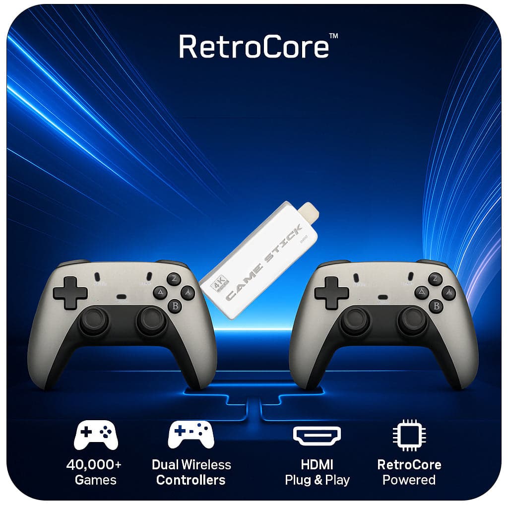 Supernova PS-3 Gamebox "Relive 90s Childhood! – 20,000+ Games | Plug & Play | Dual Wireless Controllers"